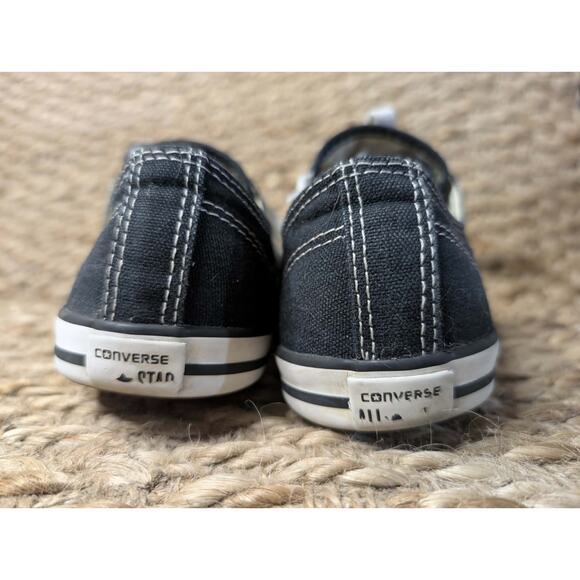CONVERSE Chuck Taylor All Star Dainty Canvas Lo Shoe Black Women's 7 Casual - Picture 5 of 7